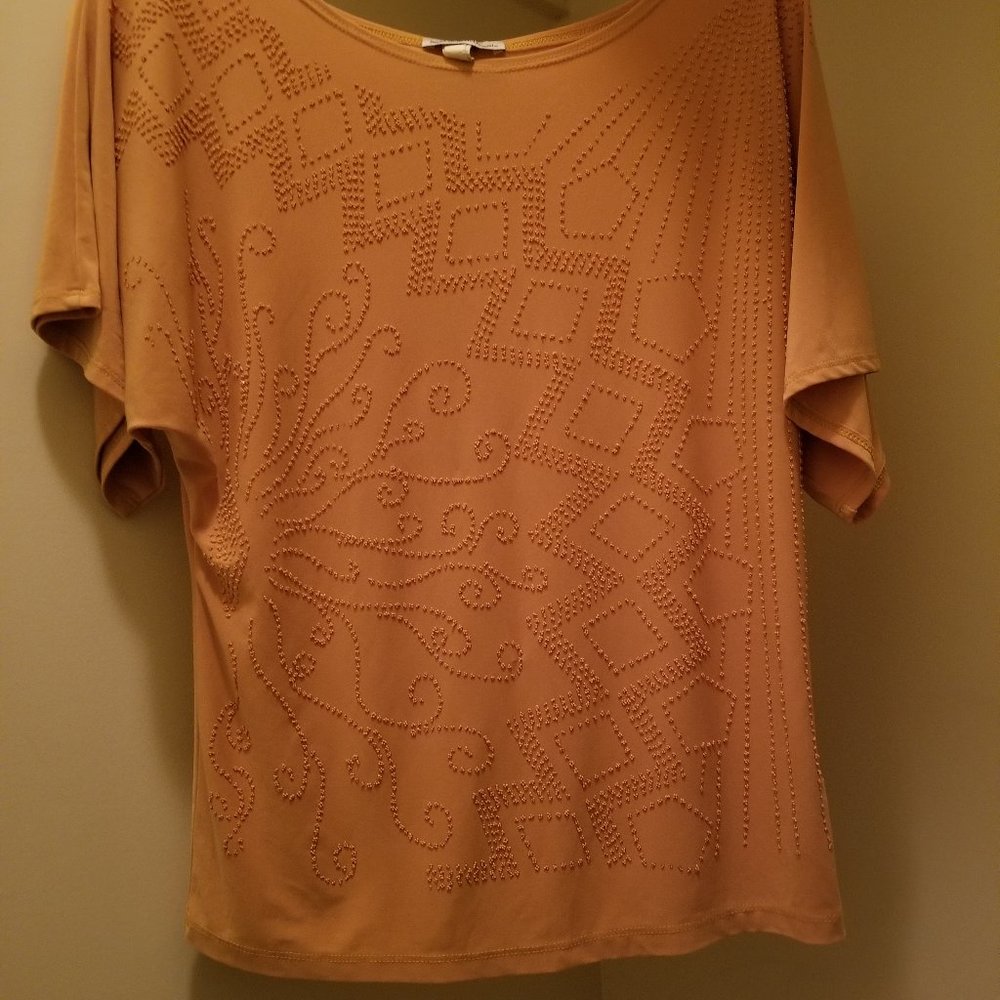 Beaded mustard top